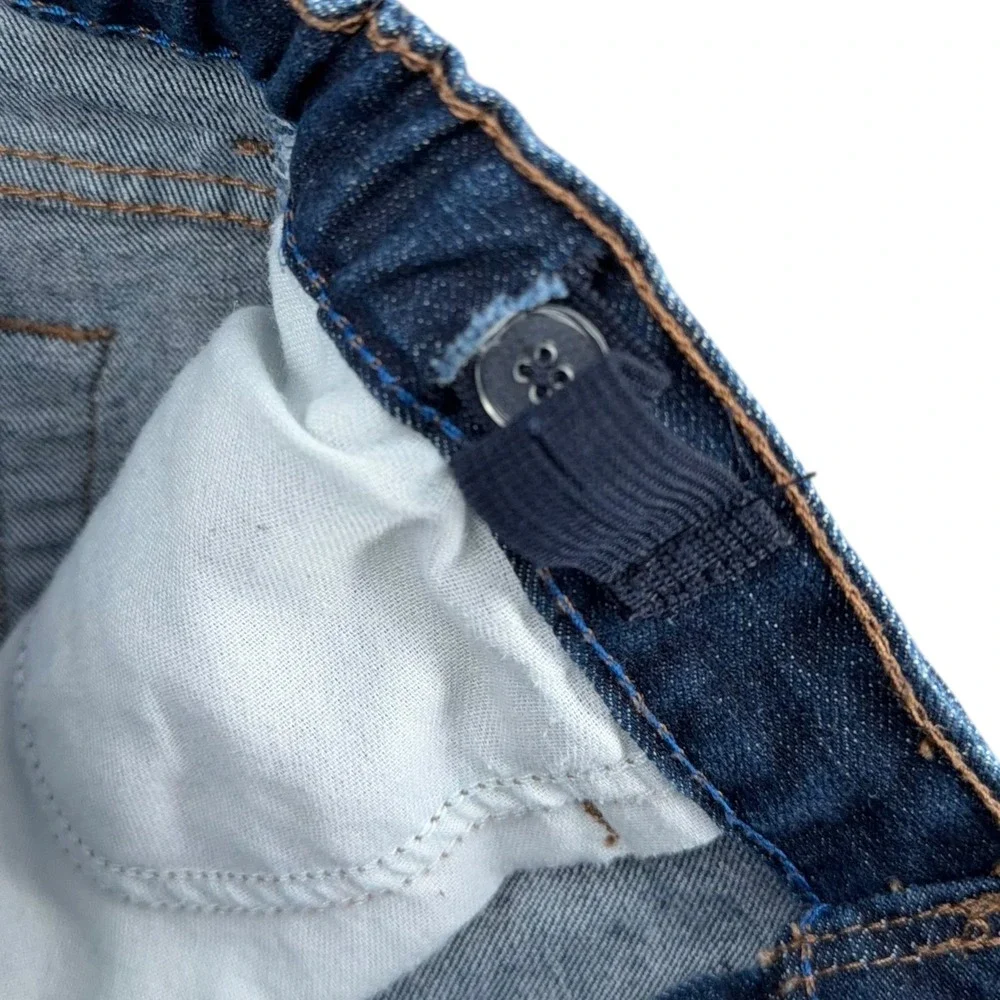 Arizona Jean Co Boys 16 Husky Blue Denim Jeans Adjustable Waist Straight Leg‎